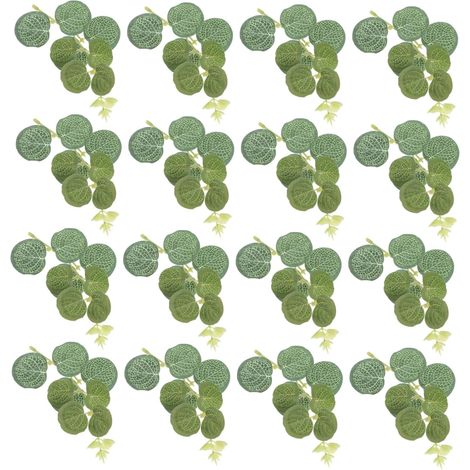 50 piezas de hojas decorativas artificiales, plantas artificiales para colgar y decoración de interiores - OTROS (1/4)