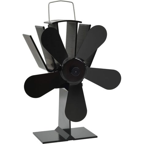 Ventilateur de poêle alimenté par chaleur 5 pales Noir CFW13445 (1/5)