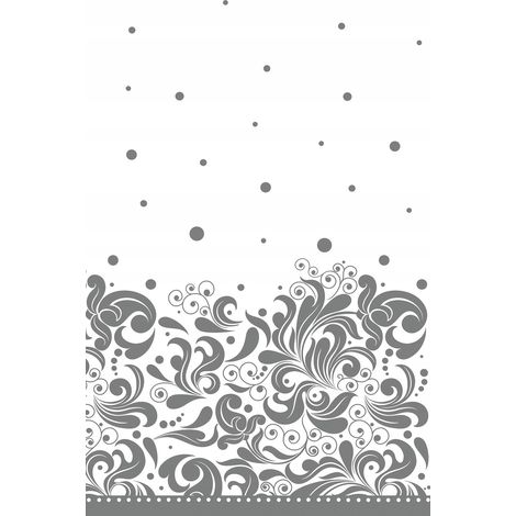 Nappe en papier argenté pour communion et mariage, 120 x 180 cm