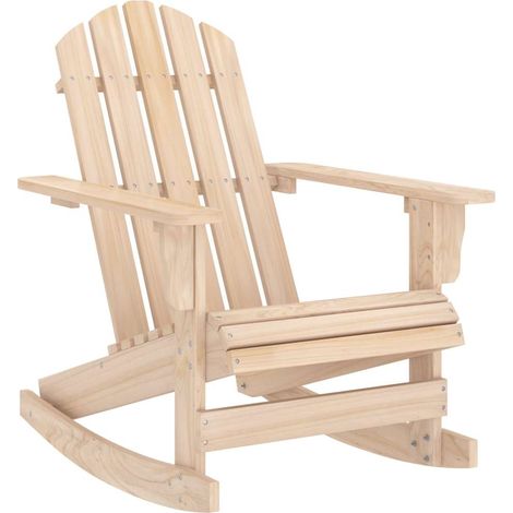vidaXL Chaise à bascule de jardin Adirondack bois de sapin massif (1/5)