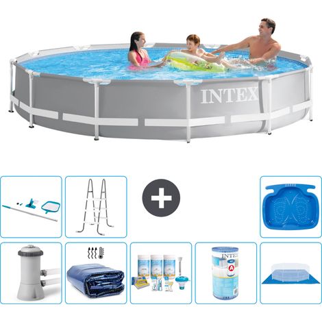 Intex Piscine Prism Frame Ronde - 366x76 cm - 9-pièces S32105 (1/5)