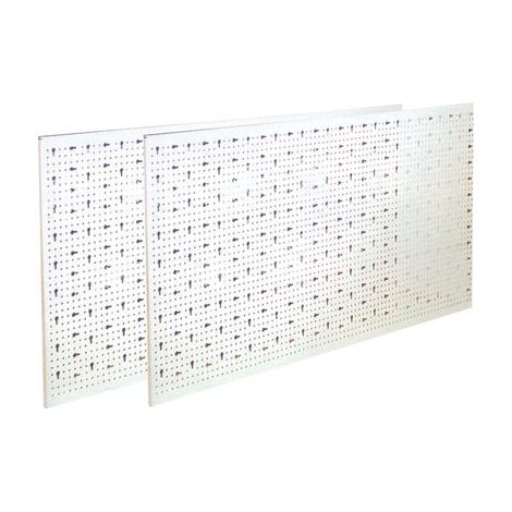 PANNELLO ESPOSITIVO A FORI ASOLATI ACCIAIO VERNICIATO CM 100X50 AVORIO