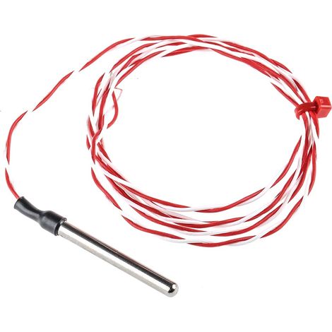 Capteur RTD PT1000 RS PRO, Ø 4mm, L.40mm + 1m, +200°C max, Câble ( Prix pour 1 )