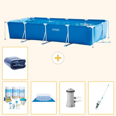 Intex Piscine Tubulaire Rectangulaire - 450x220x84 cm - 6-pièces S20077 (1/5)