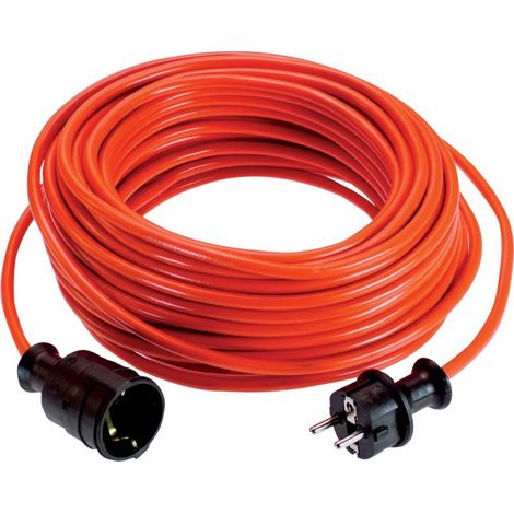 As-Schwabe Cable de extensión eléctrico 25 metros rojo PVC