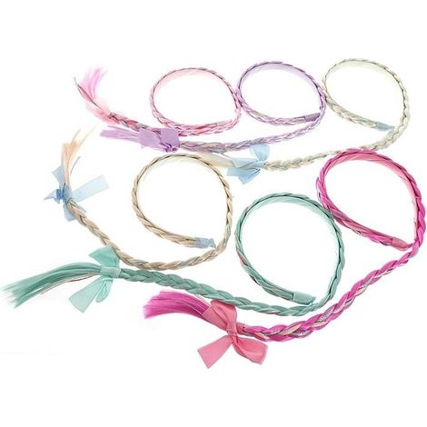 Diadema con mezcla de trenzas