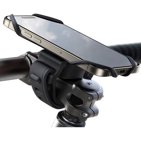 Handyhalterung Fahrrad 2026 Neueste [Silicone Stoßdämpfung] Handyhalterung Motorrad 360° Drehbare Lenker Halter für Rennrad, E Scooter, Kinderwagen, für iPhone 17 16 15 Smartphone 4,0-7,2 Zoll (1/5)