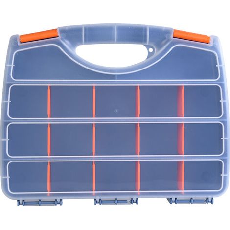 Boîte à composants électroniques, boîte à outils portable, boîte compartimentée, accessoires de quincaillerie, boîte à vis, boîte de rangement en plastique multi-usages 36,5 x 30 cm – RAPANDA