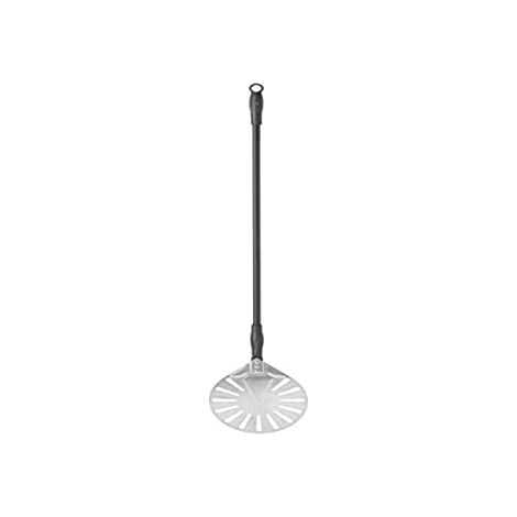 Pala per pizza con manico mobile, forata, tonda, in acciaio inox, diametro. 230 mm di lunghezza 1200 mm - Hendi 617199 (1/3)