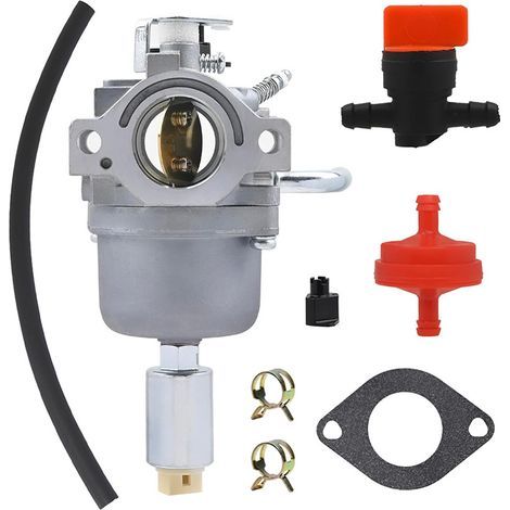 Kit carburatore 796109 con tutti i componenti compatibili, specifico per seghe a disco industriali, codici di riferimento 591731, 594593, 590400, 796078, 498811 e 794161 per la manutenzione termica de (1/5)