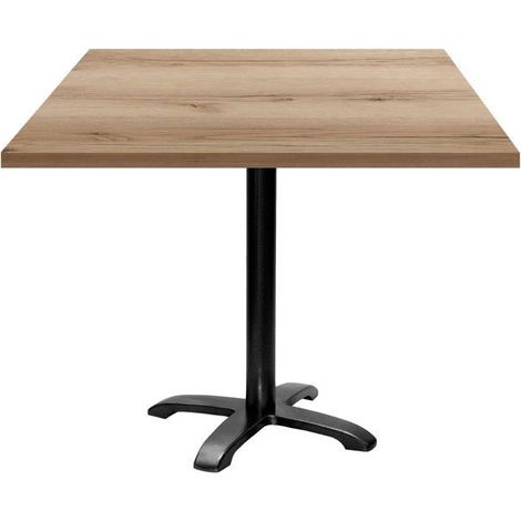 Table 90 x 90 cm - modèle Bazila chêne delano (1/4)
