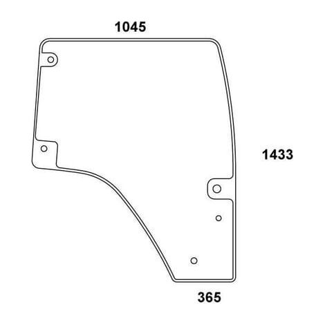 Vitre de porte complète UNIVERSEL 001686820N