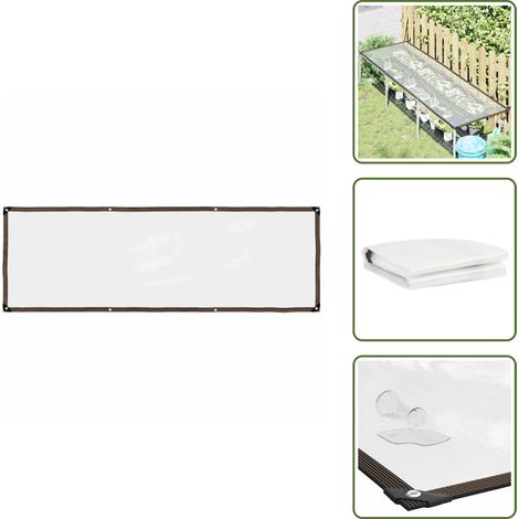vidaXL Transparente Plane mit Ösen 1x3 m Polyethylen (1/5)