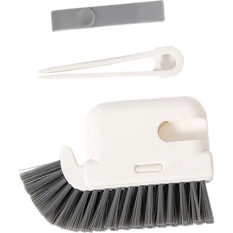 Brosse de nettoyage pour rainures intérieures, brosse de nettoyage pour petites rainures, brosses pour rainures de fenêtres, brosse pour rails de portes, brosse pour joints, poils de brosse (1/5)