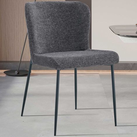 Chaise de salle à manger Lisa  50 x 62 x 85 cm  Gris foncé (1/5)