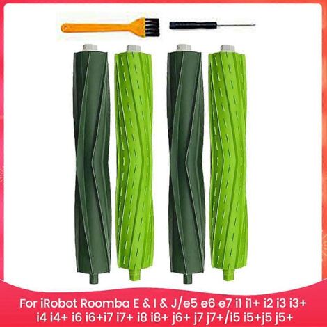 Brosse à rouleau en caoutchouc pour IRobot Roomba EIJ série E5 E6 E7 I3 I3 + I4 I4 + I5 I6 I6 + I7 I7 + I8 I8 + J6 + J7 J7 + pièces de rechange (1/5)
