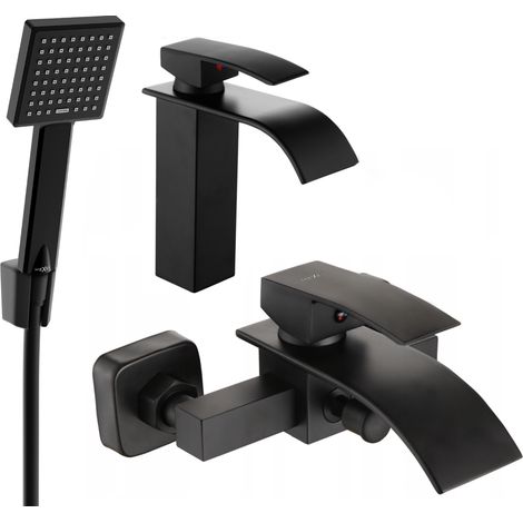 Mexen Aries R45 set da bagno, nero - 744803R45-70 (1/4)