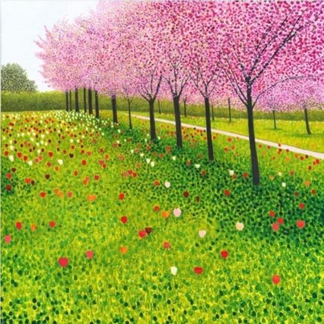 Tulpenkarte mit Umschlag