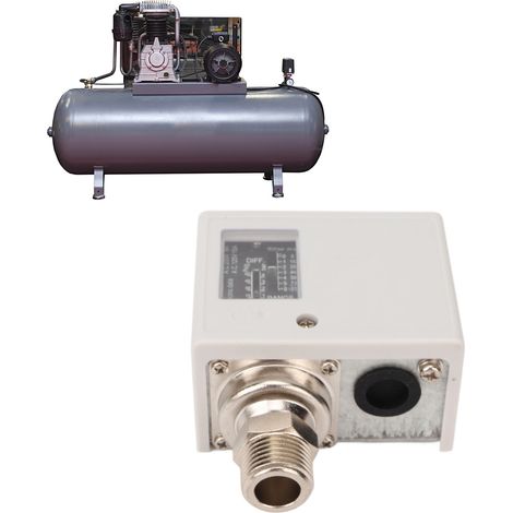 Pressostat SPC-116E pour chaudières, compresseurs d'air, séchoirs frigorifiques et refroidisseurs (contrôleur de pression 16 kg, AC125V/AC250V, interface 4 voies) (1/5)
