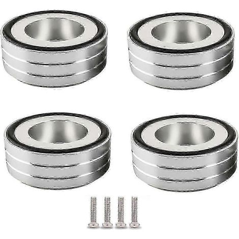 Pieds d'isolation audio en aluminium, 58 x 22 mm, compatibles avec les amplificateurs, les supports d'isolation pour platines vinyles, les amplificateurs de haut-parleurs et les convertisseurs numériq (1/5)