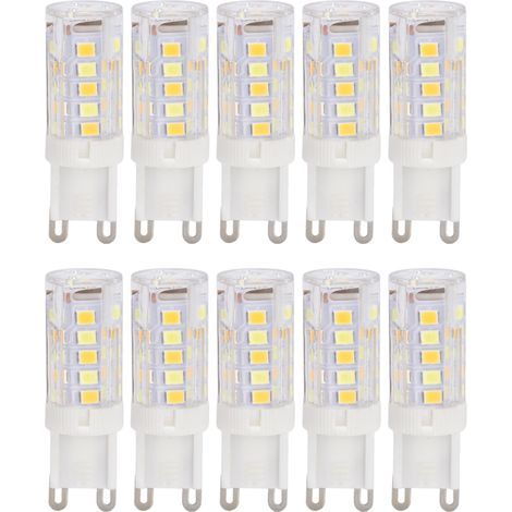10PCS Ampoules LED G9 3W Dimmable 220V, Remplacement Lampe Halogène pour Lustre, Éclairage Économique (1/5)
