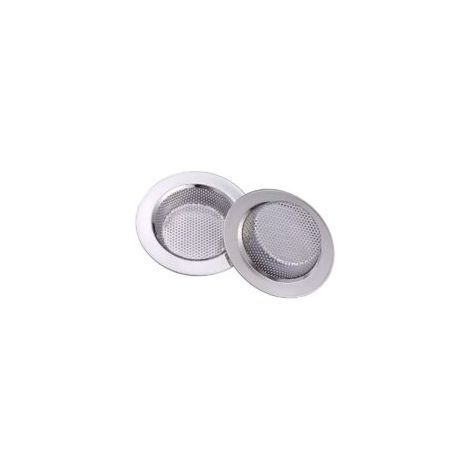 2 filtri per lavello da cucina, in acciaio inox, filtro in metallo per lavabo da bagno e cucina, diametro 11 cm - Crezuo