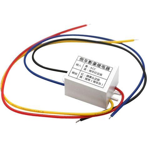 Relais d'alimentation pour caméra de recul de voiture, relais d'alimentation stabilisé 12 V CC (1/5)