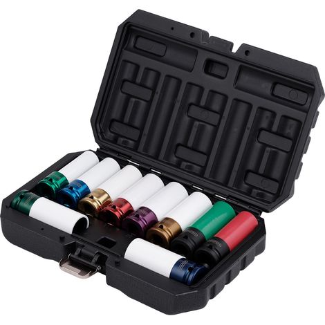 Draper 31807 Alloy Wheel Nut Socket Set, 1/2"" Sq. Dr. (10 Piece) (1/2)