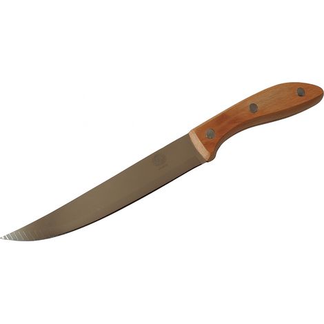Coltello da cucina con manico in legno 27x2,5 cm - 1 pezzo