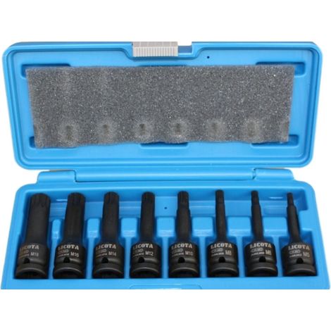 Schlagschrauber Nuss Set 1/2 Zoll, Spline Nüsse M5-M18, 8-teilig (1/5)