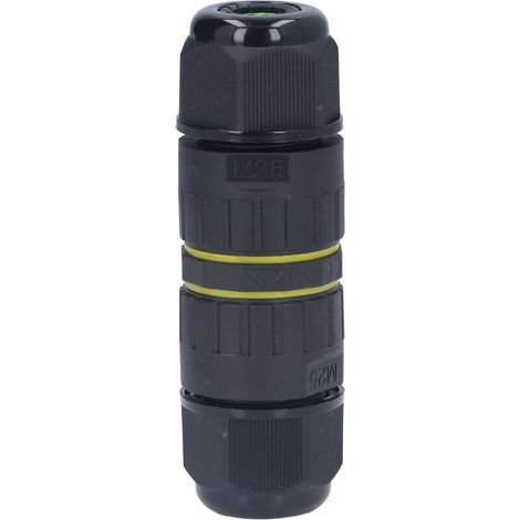 Wasserdichter 5-adriger Stecker, M25 IP68. Wasserdichter Stecker. Hochleitfähige Messingkontakte in bruchsicherem Kabelquerschnitt von 10–14 mm². – Crezuo