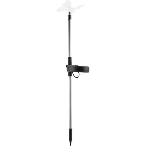 Set mit 3 farbenfrohen LED-Solar-Gartenleuchten, Schmetterlings-/Vogel-/Libellen-Dekor, kabellos, wasserdicht, für Terrasse und Gehweg, Rasenbeleuchtung im Freien. (1/5)