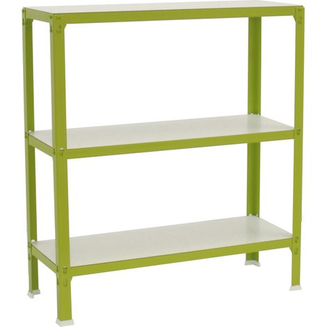 Simonrack Modello moderno scaffale in metallo verde e bianco
