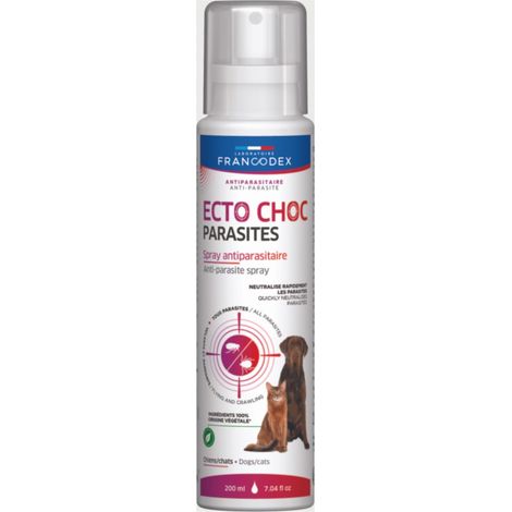 Ecto Choc 200 ml antiparasitaires pour chiens et chats - Francodex (1/5)