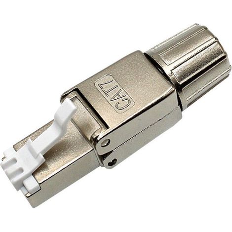 Connecteur RJ45 CAT 7, connecteur réseau CAT 7 connecteur RJ45 blindé LSA sans outil pour câble d'installation CAT8 CAT7 CAT6A, 10 Gbps 600 MHz, 8 pièces (1/4)