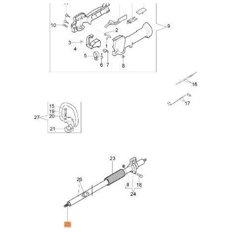 ARBRE DE TRANSMISSION EMAK ORIGINAL 61290040R