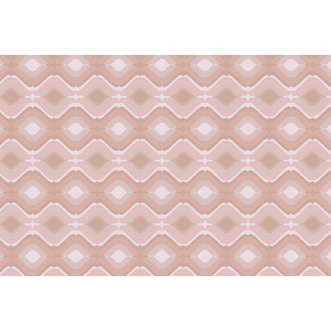 Papier peint panoramique rouge et blanc | Tapisserie panoramique design à motifs carrés | Papier peint panoramique géométriques salon et chambre - 267 x 400 cm (4 pièces) (1/4)