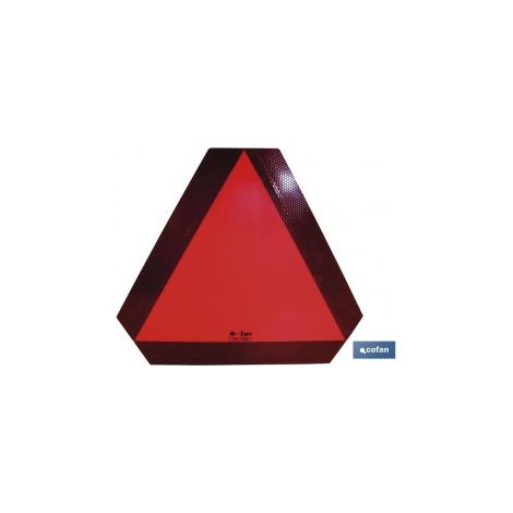 Placa v-5 para vehiculos lentos