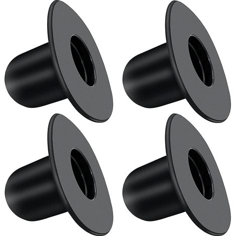 Bouchons muraux de rechange pour piscines hors sol Intex, Bestway, Coleman Summer Escape : bouchons pour orifice de filtre, pompe et crépine (noir) - Lot de 4 (1/5)