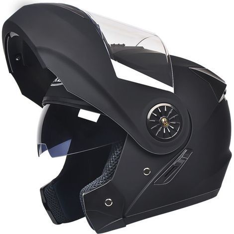 Noir Mat . (55-60cm) - Confortable et Moderne. Protection Optimale pour Trajets Urbains et Route-Karteo