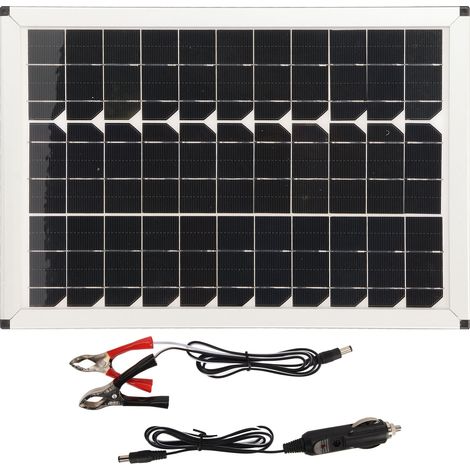 Kit panneau solaire 100W charge rapide 12V double USB chargeur batterie voiture pour moto bateau marin camping-car (1/5)