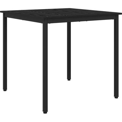 Esstische 80 x 80 x 75 cm Holzwerkstoff Schwarz Eichen-Optik vidaXL