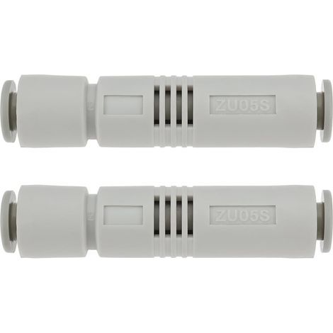 Lote de 2 eyectores de vacío neumáticos ZU05S, puerto de 6 mm, 59 x 13,3 mm, 85 Kpa, tubo recto. Eyectores de vacío para automóviles, semiconductores, electrónica y máquinas herramienta (1/5)