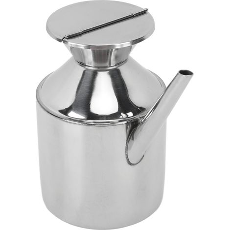 Mehrzweck-Ölkanne aus Edelstahl, spezielle Ölflasche für Sojasauce, Essig, Kochwein, ohne Henkel (1/5)