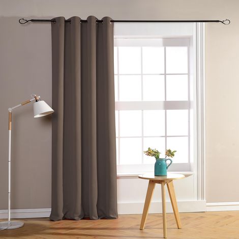 Rideau occultant pour chambre et salon Taupe 140x260 cm (1/3)