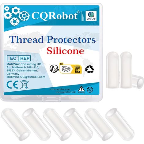 100pcs 1/5" Protecteur Filetage Silicone 5mm ID Rond Capuchon Extrémité Blanc Tube Caps Assortiment Longueur 13mm,pour Vis Couvre Fil Boulons Couverture Poteau Tuyau Métal Volets Anti-Ouragan (1/5)