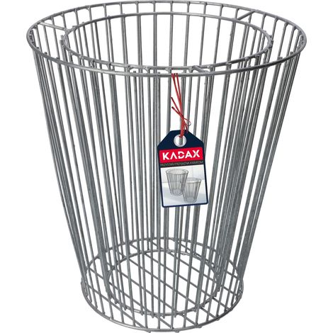 Pot à gabion, design ovale, construction en acier durable, Argent (1/5)