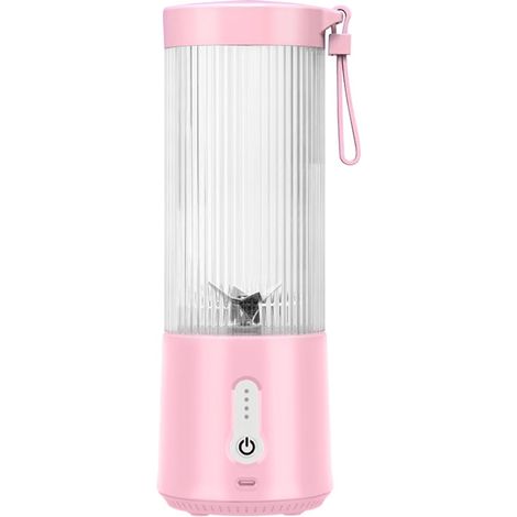 (Rose) Extracteur de jus multifonctionnel portable avec interface USB (1/3)