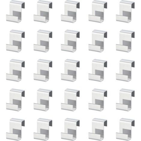 100pièces Clips Serre-Z Accessoires de Serre en Acier Inoxydable Clips de Serre Résistant aux Intempéries Pour la Fixation de nneaux de Serre en Aluminium (1/5)