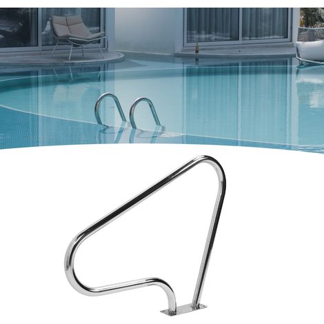 Barre de sécurité pour piscine en acier inoxydable 304 - Main courante antidérapante inclinée pour spa et parc aquatique